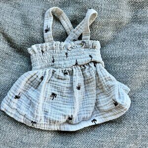 Carter's Cream Palm Tree Baby Girl Dress